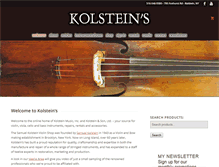 Tablet Screenshot of kolstein.com